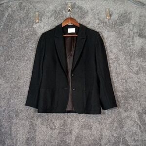 Pendleton Wool Black Jacket Vintage Double Button Dark Academia Office Medium
